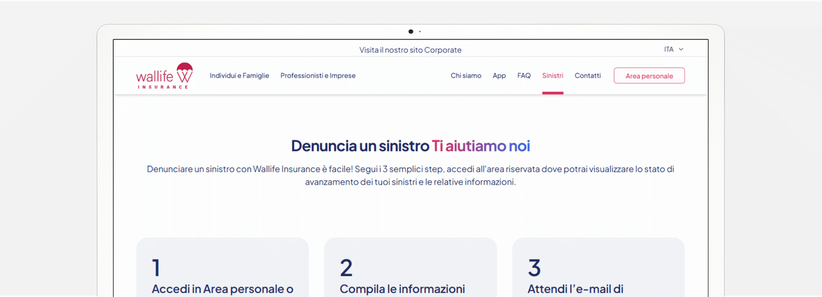 Wallife insurance denuncia un sinistro page